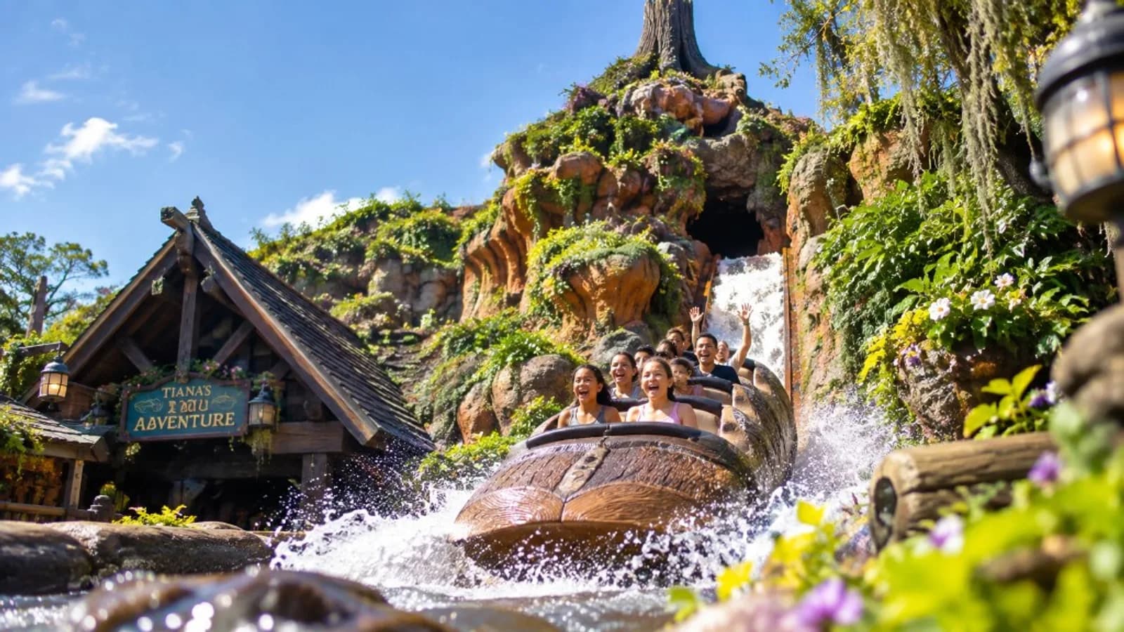 Illustrative view inspired by Tiana's Bayou Adventure at Walt Disney World