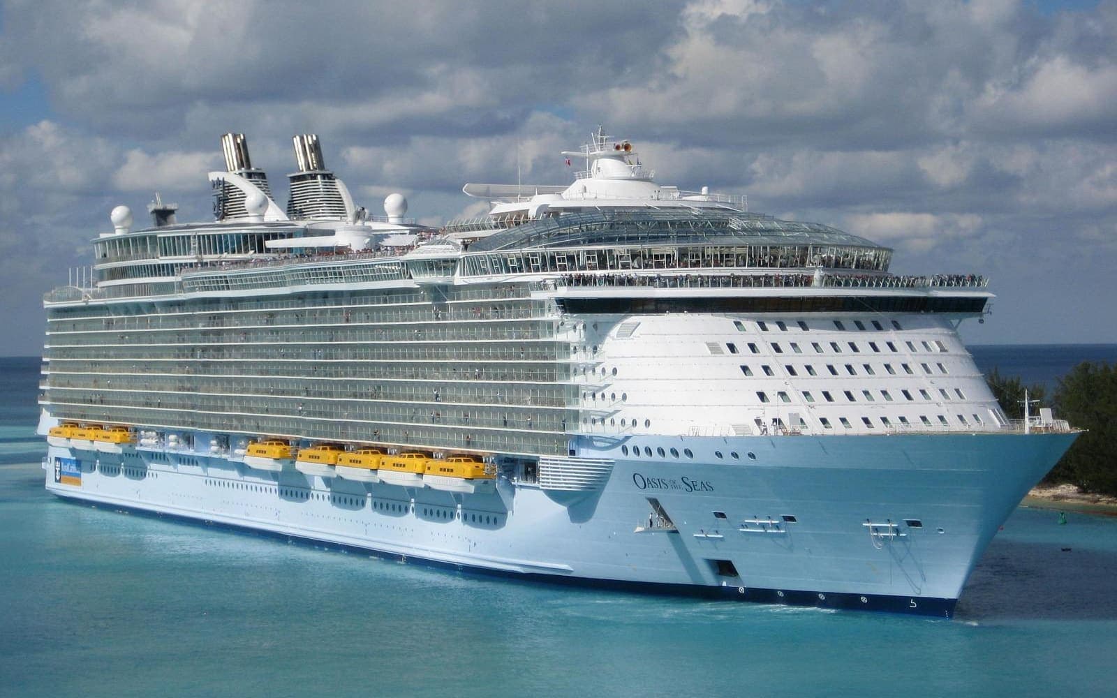 A large modern cruise ship