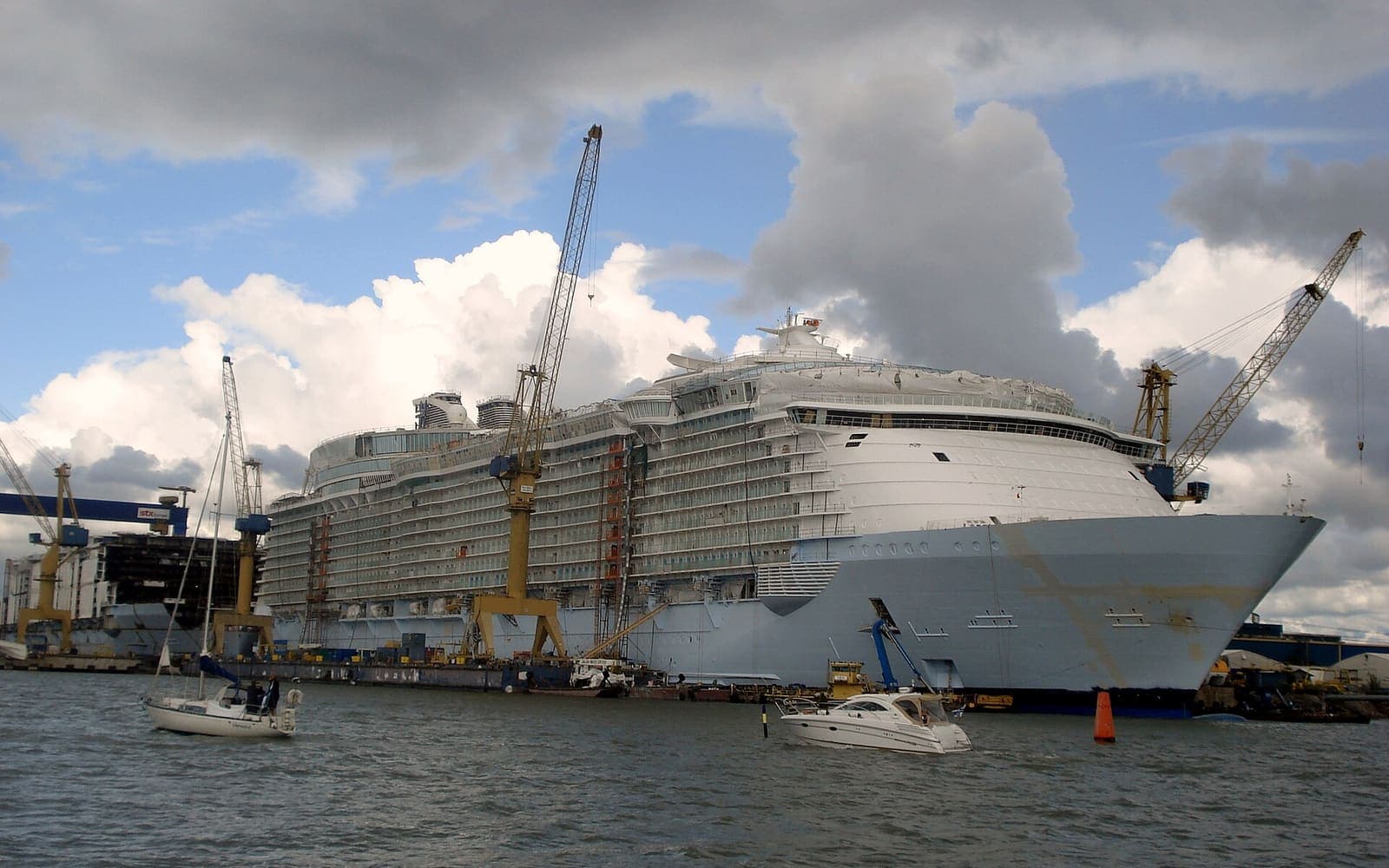 Another large cruise ship at sea
