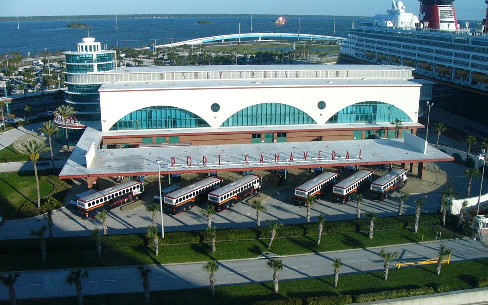 The cruise terminal at Port Canaveral