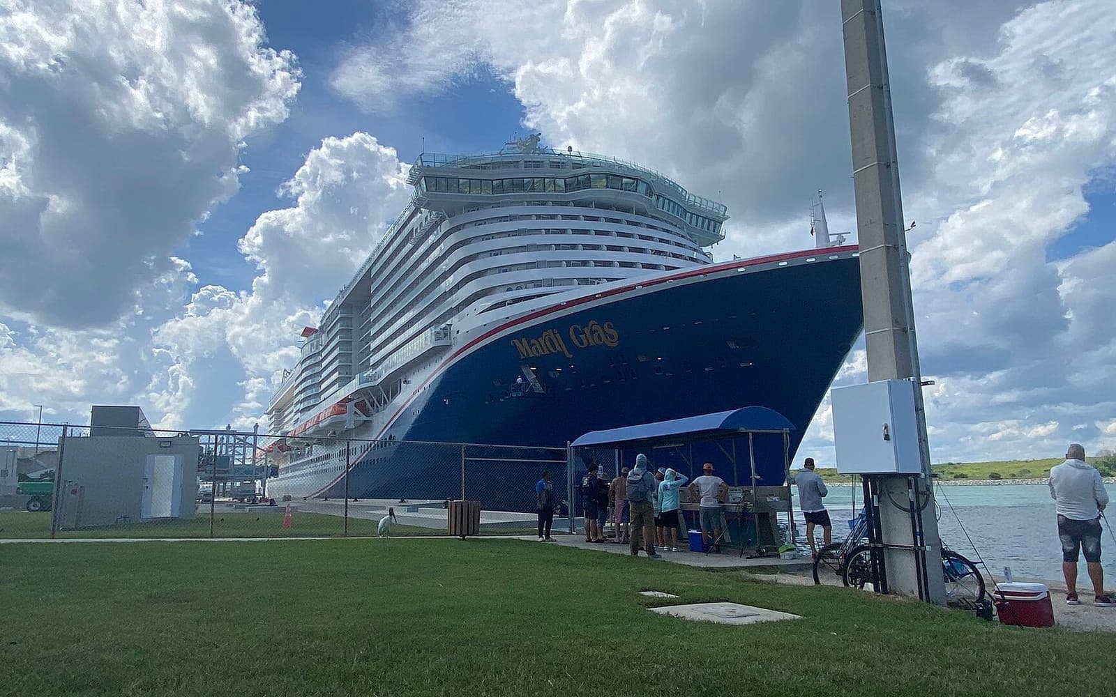 A cruise ship at Port Canaveral