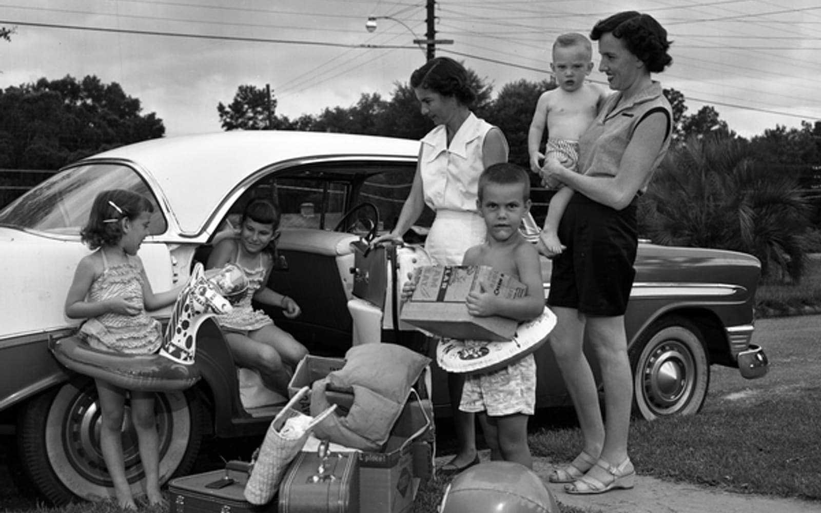 A family memory on a beach vacation