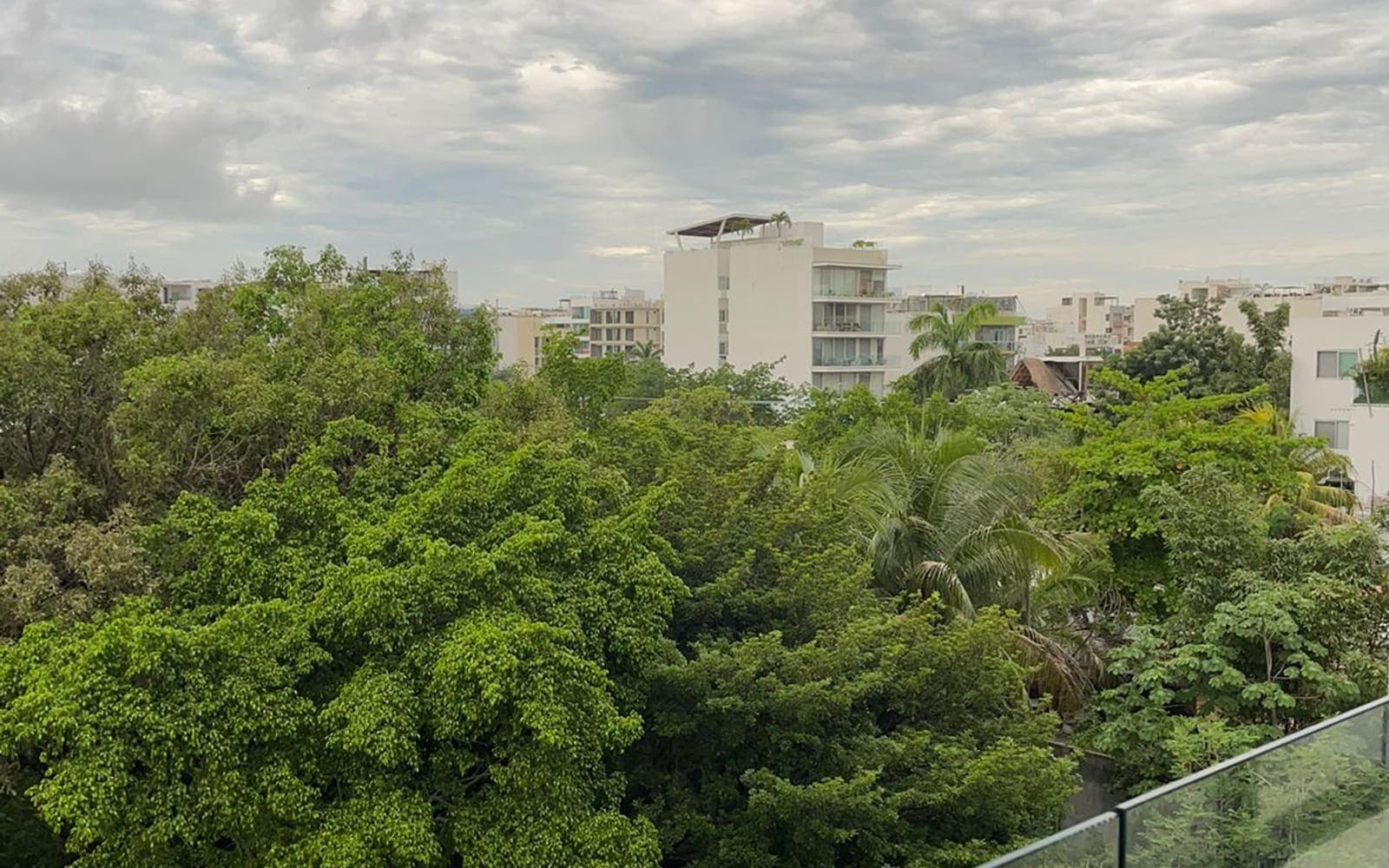 The Cancun Hotel Zone coastline
