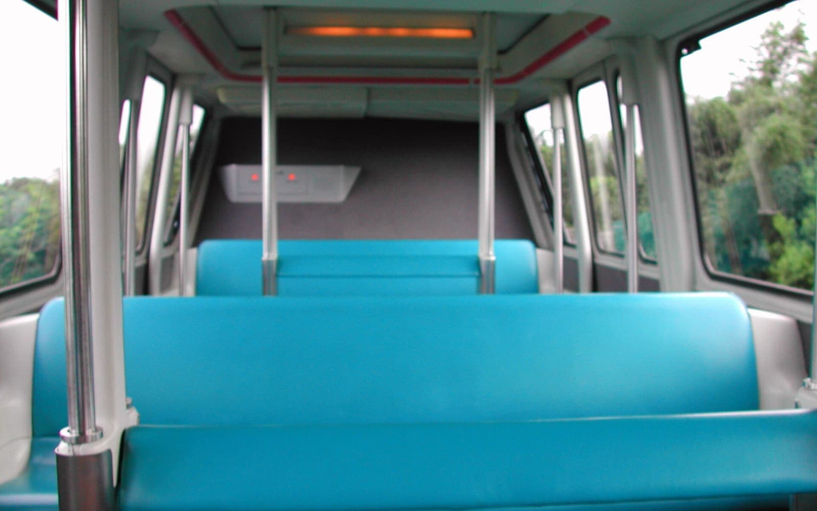 A Walt Disney World monorail train