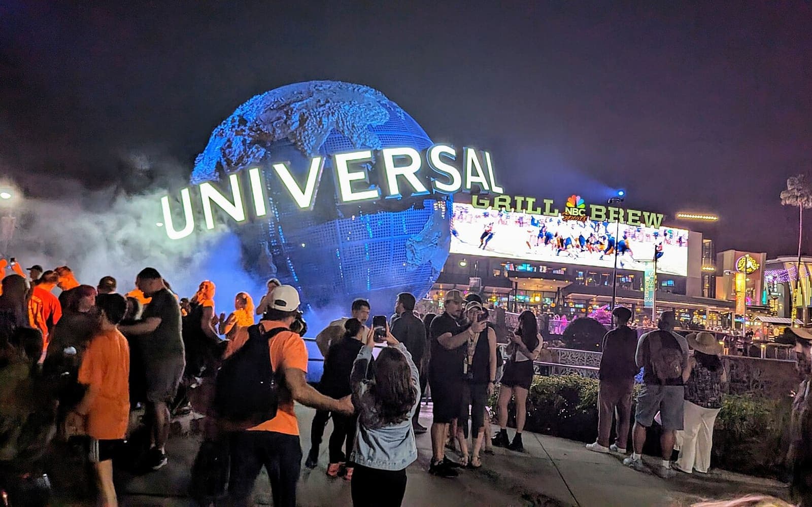 The rotating globe at Universal Studios Florida