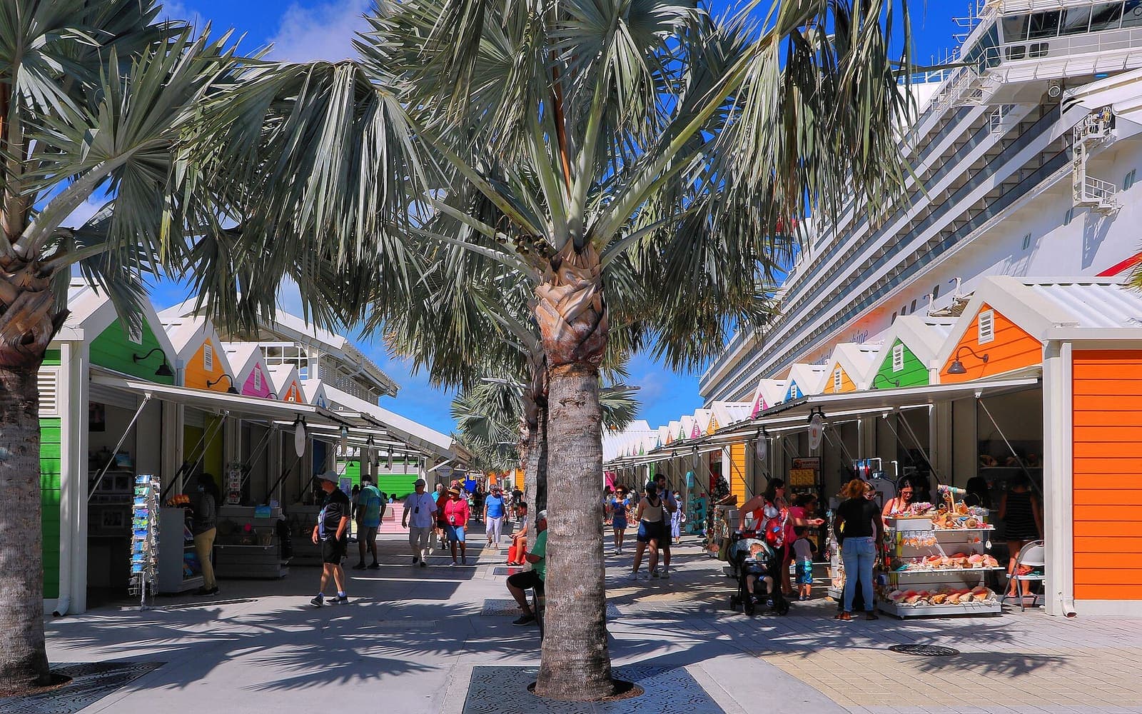 The cruise port in Nassau, Bahamas